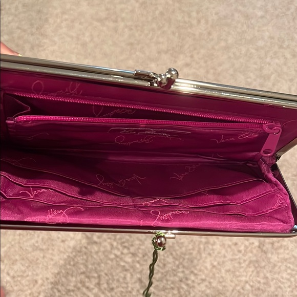 Vera Bradley Purple and Blue Paisley Clutch - Picture 3 of 4